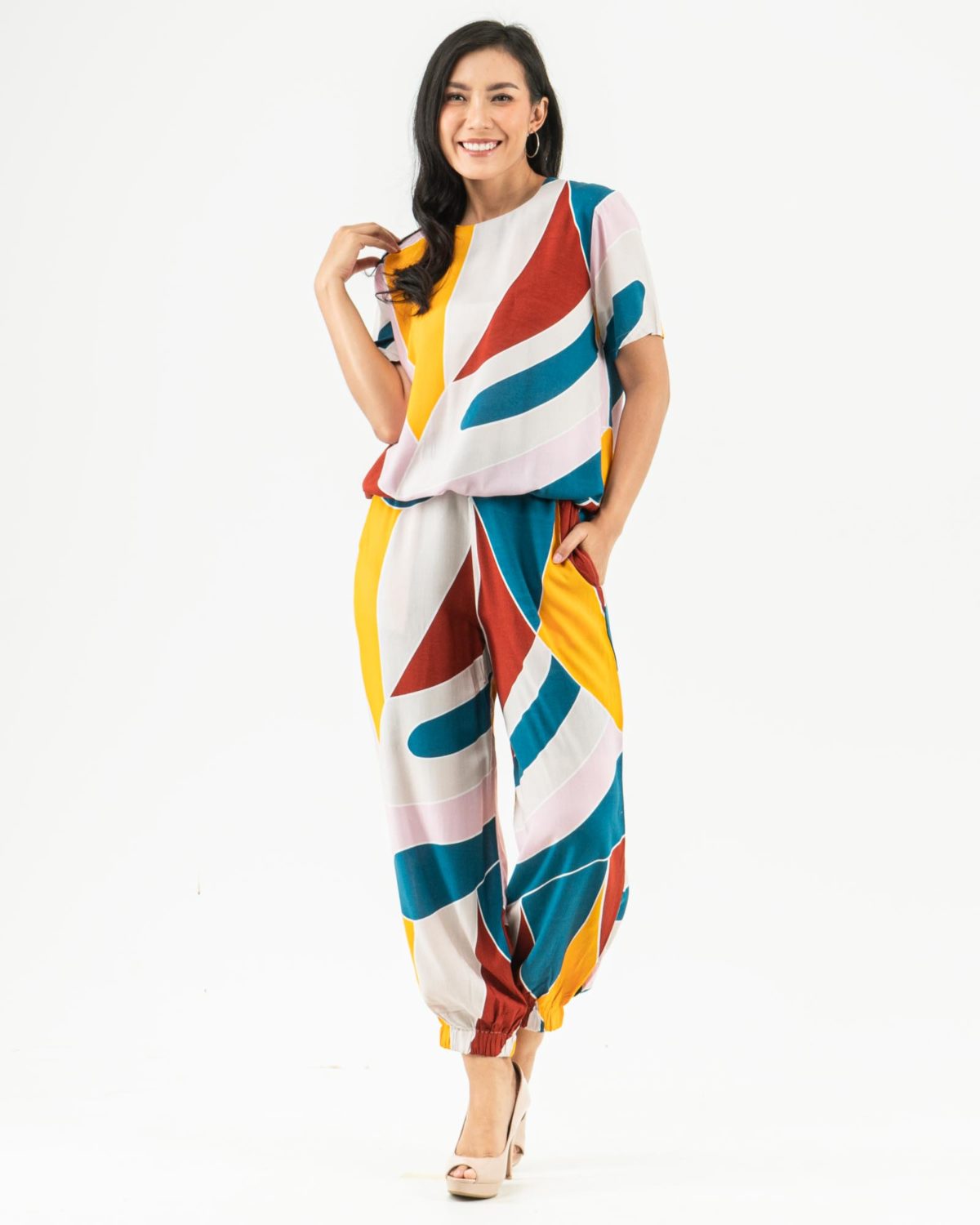 Karleen Set Cream Yellow Blue