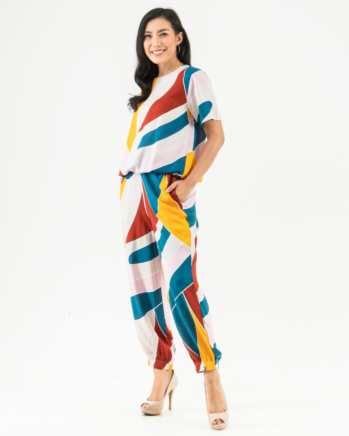 Karleen Set Cream Yellow Blue - Image 4