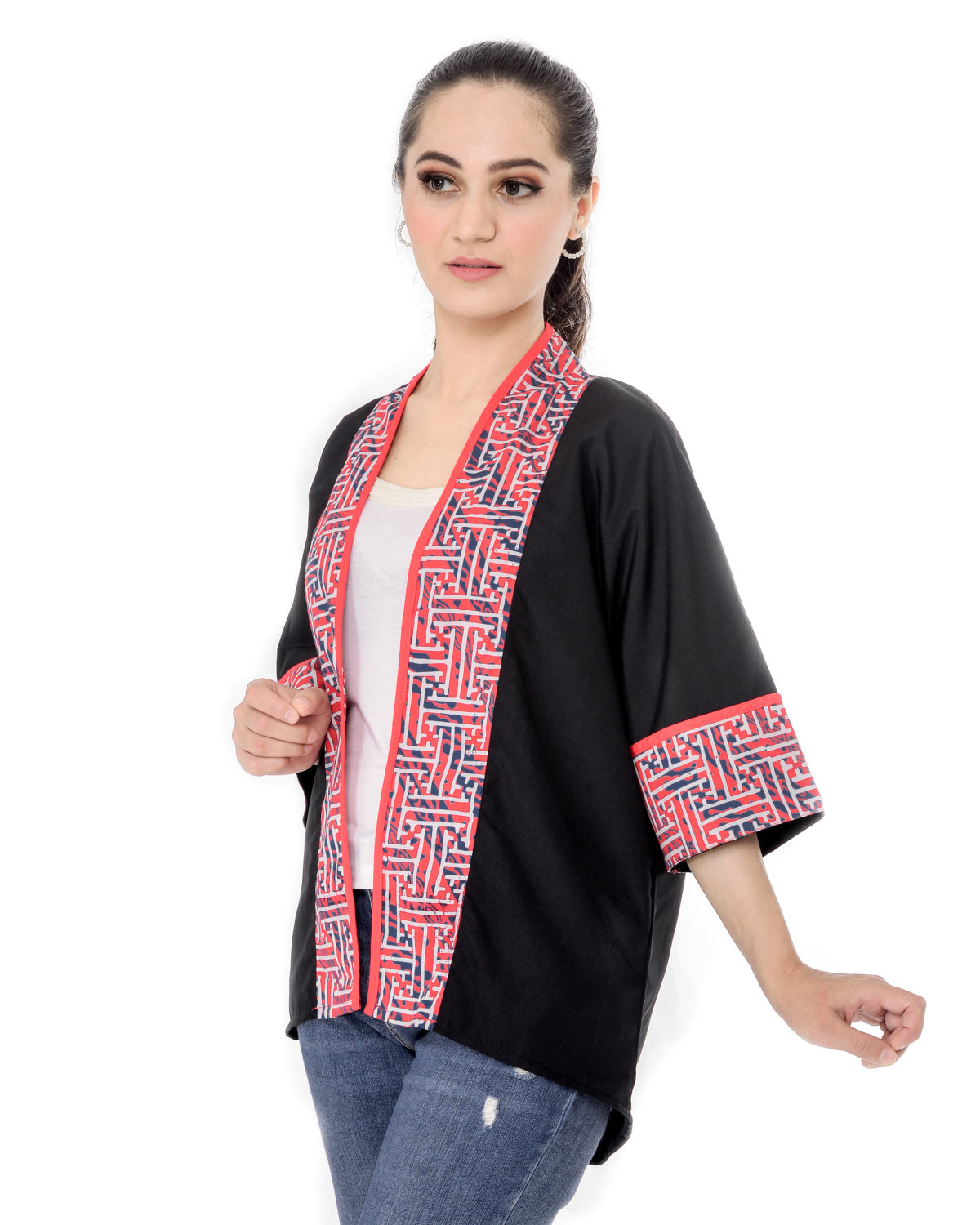 Divya Blazer Maze Red - Image 3