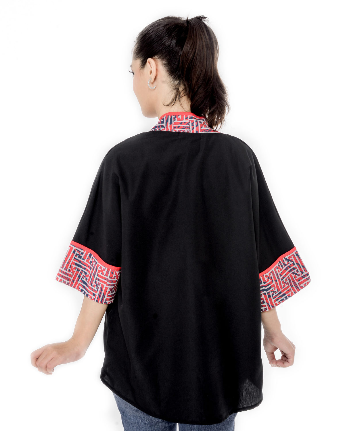 Divya Blazer Maze Red - Image 4