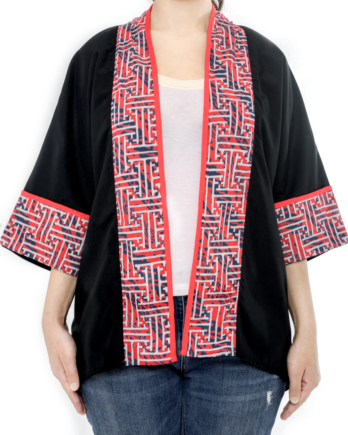 Divya Blazer Maze Red - Image 2