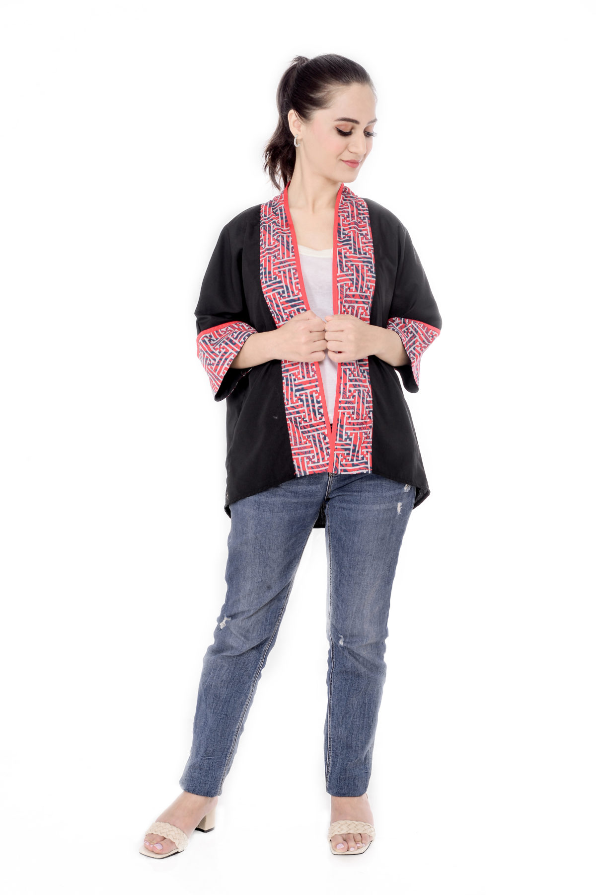 Divya Blazer Maze Red - Image 5