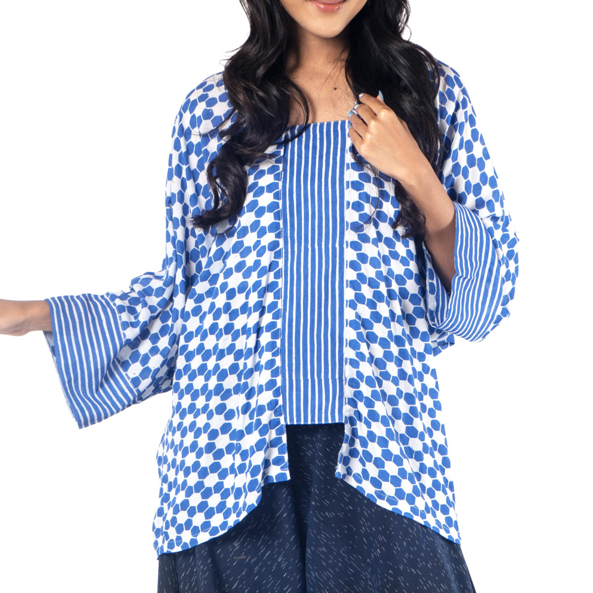 Minaka Blouse Blue - Image 2