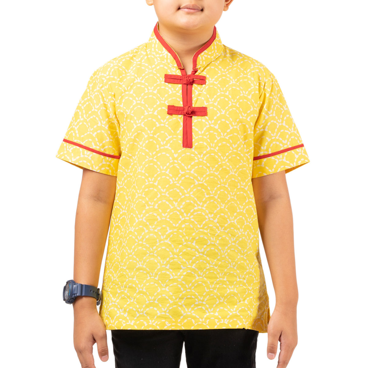 Wushu Shirt Kids Yellow - Image 2
