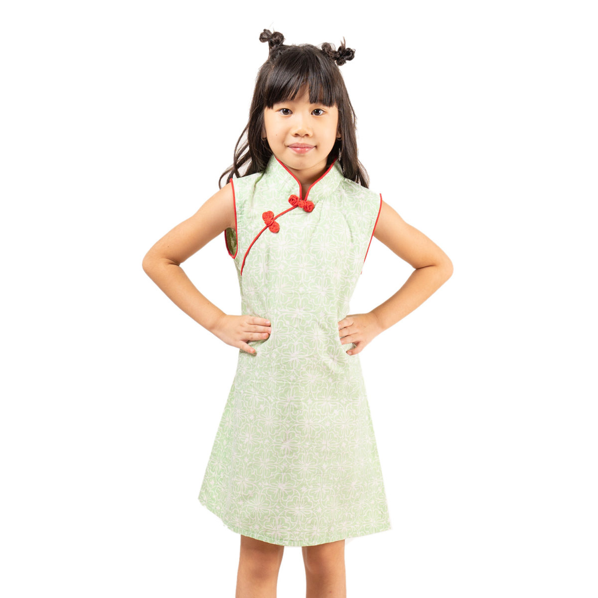 Shang Chi Dress Kids Green