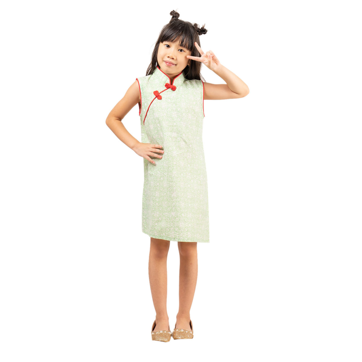 Shang Chi Dress Kids Green - Image 4