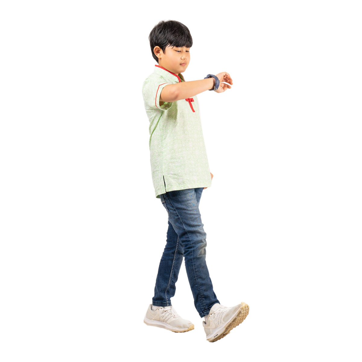 Wushu Shirt Kids Green - Image 3