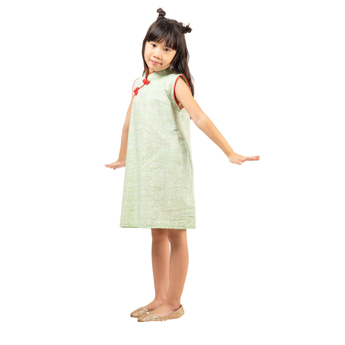Shang Chi Dress Kids Green - Image 5