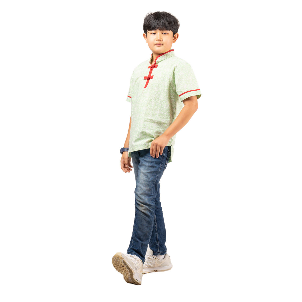 Wushu Shirt Kids Green - Image 5