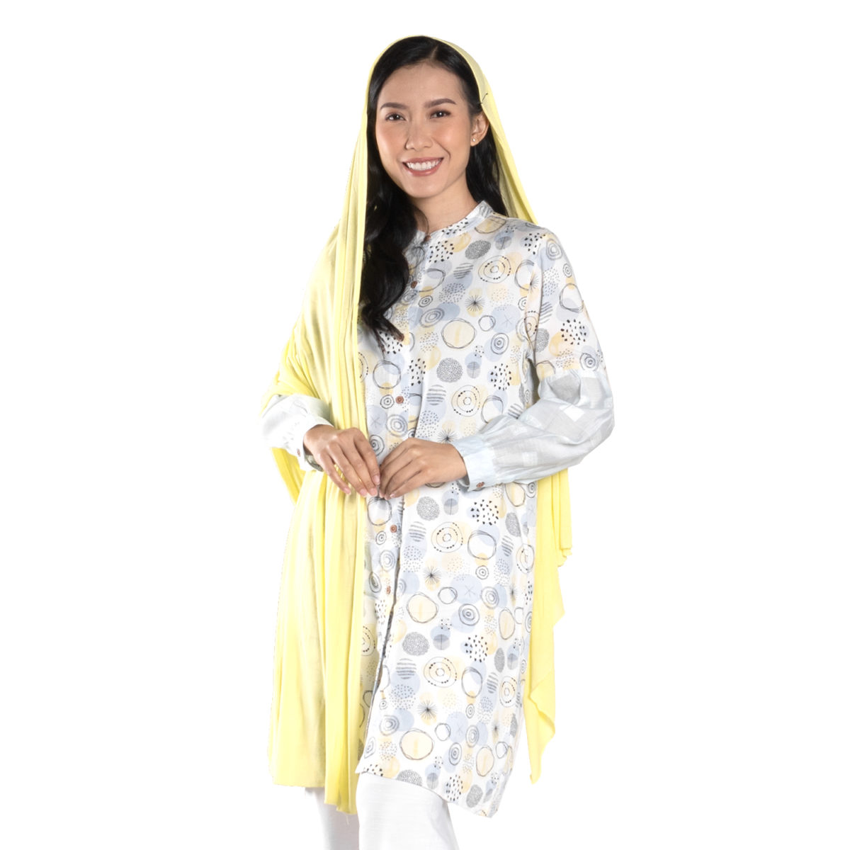 Aliyah Tunic Grey Yellow