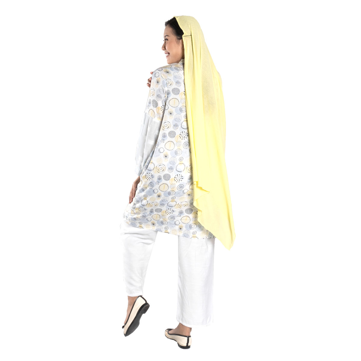 Aliyah Tunic Grey Yellow - Image 6