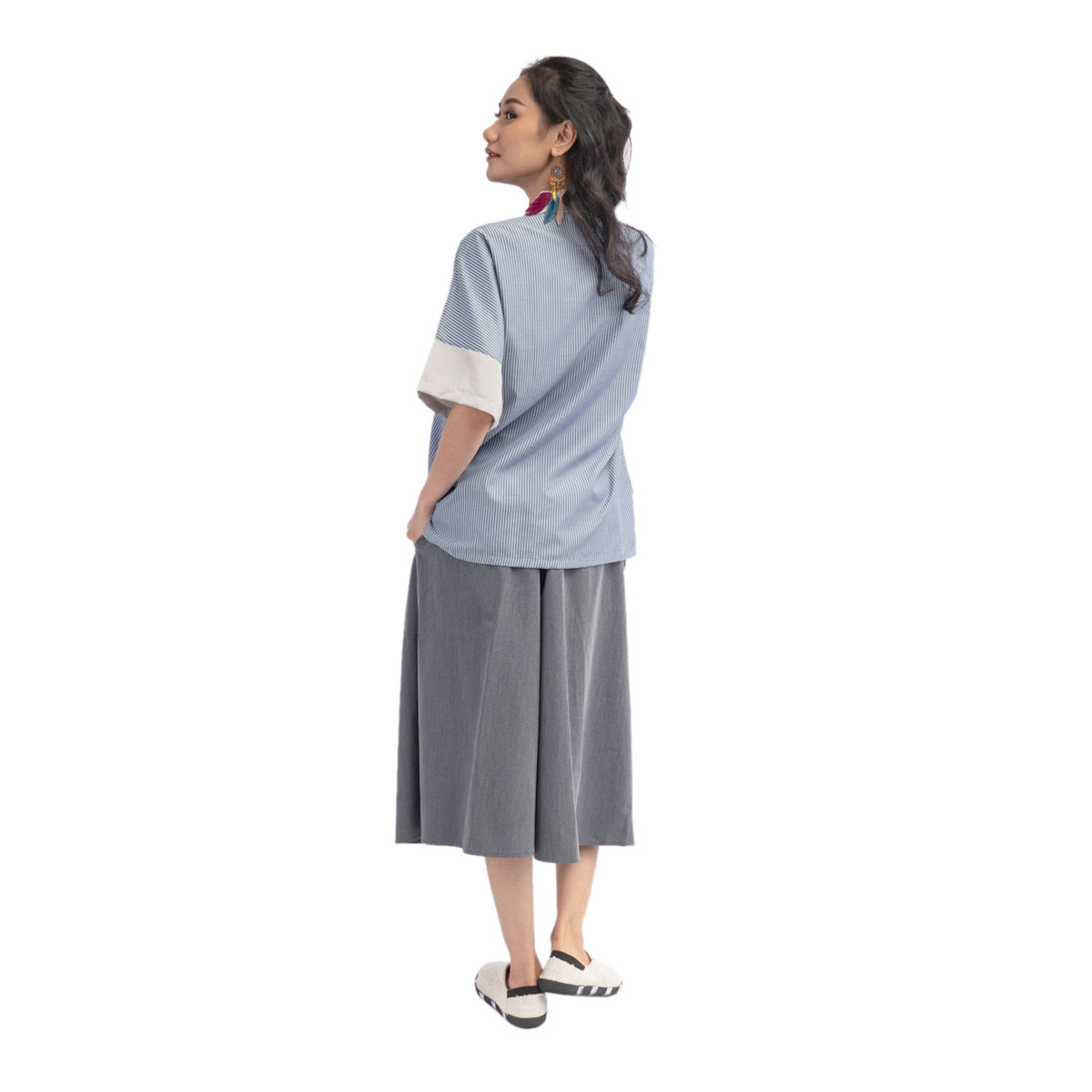 Scarlet Shirt Kawung Blue - Image 5
