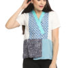 Ava Blouse White Blue