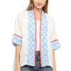 Divya Blazer White Blue