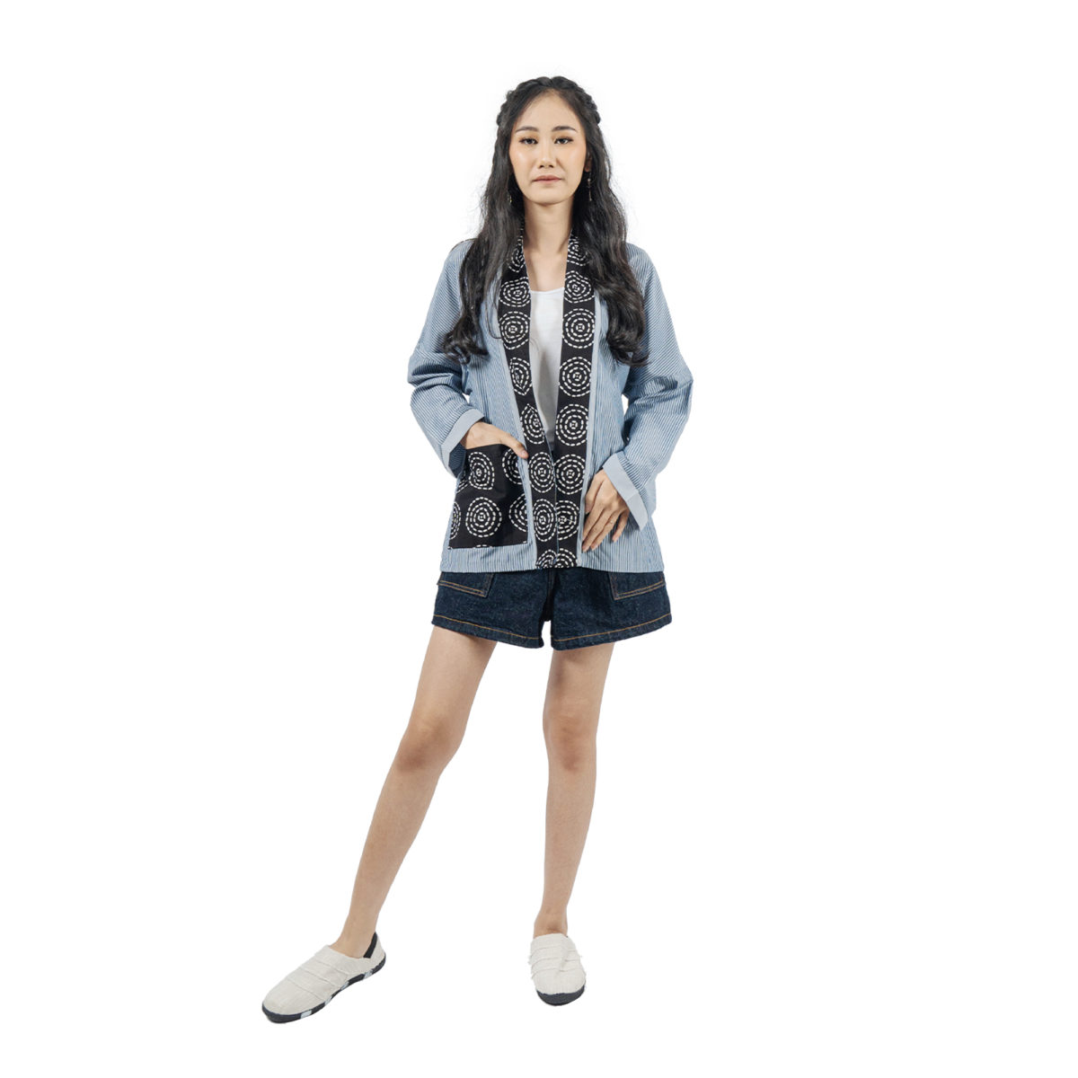Jenira Blazer Blue Black - Image 4