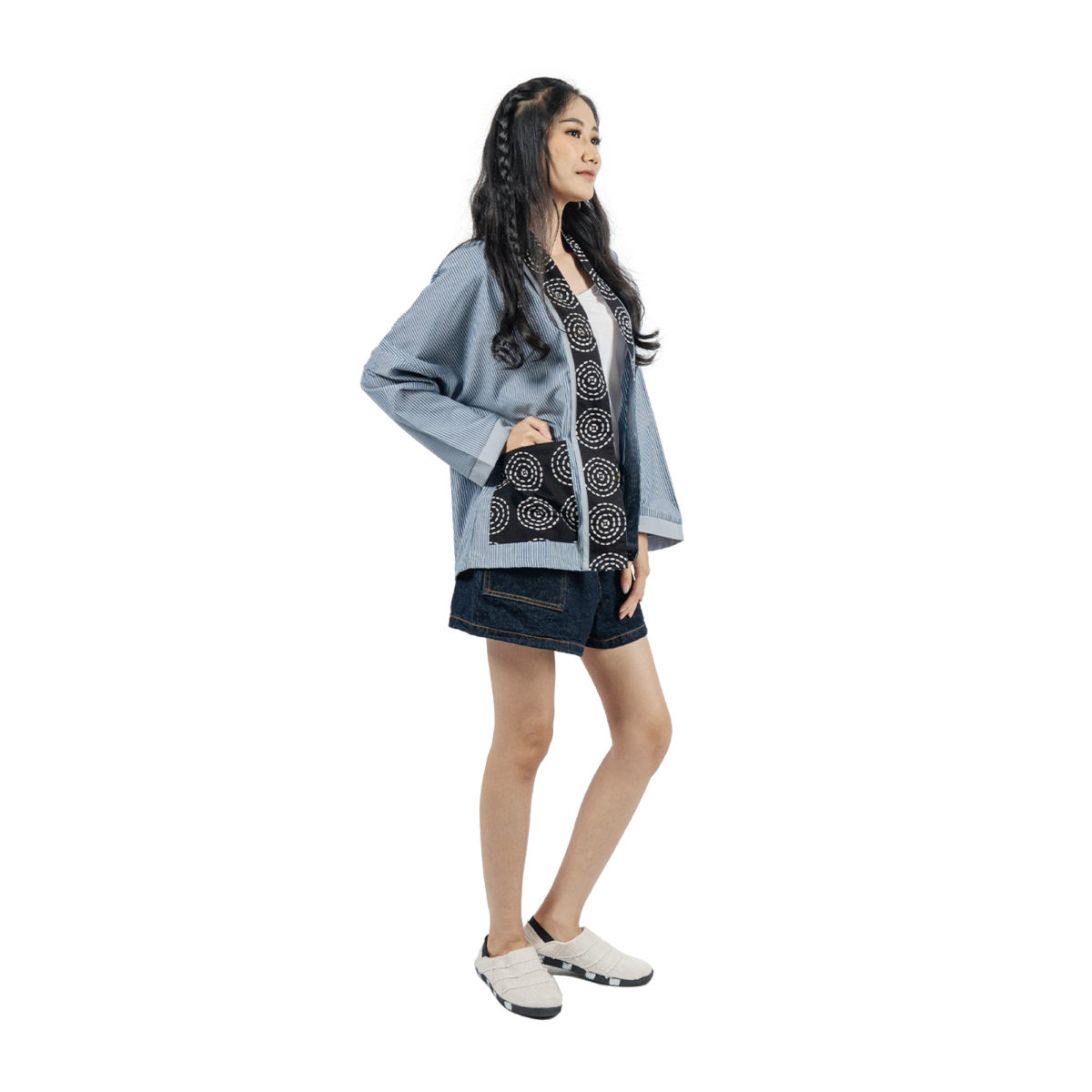Jenira Blazer Blue Black - Image 3