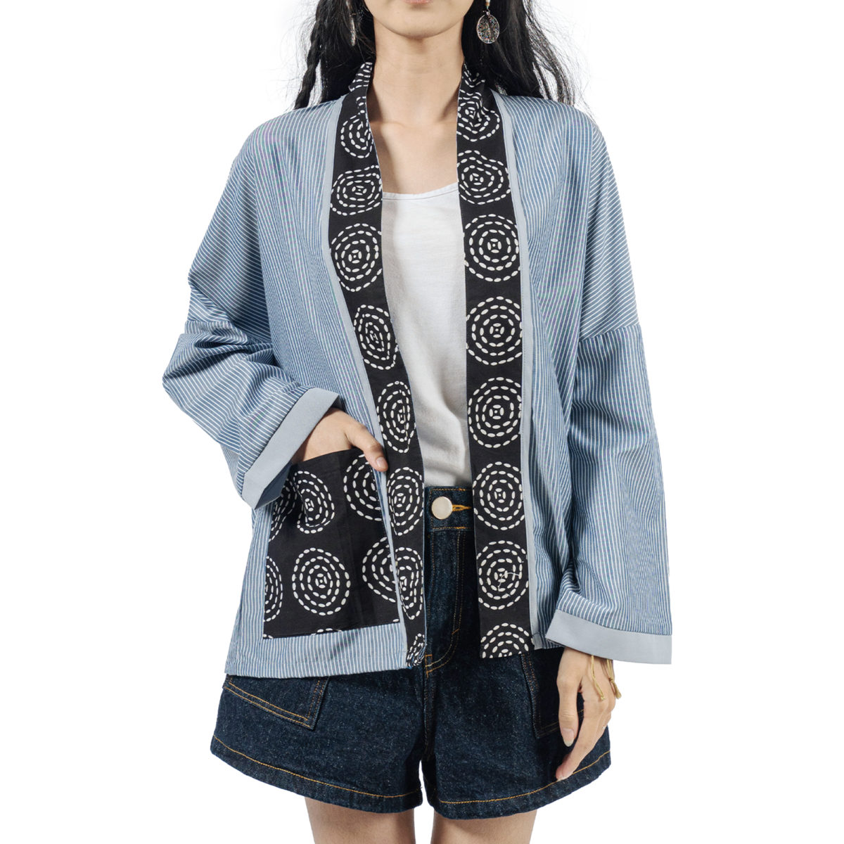 Jenira Blazer Blue Black - Image 2