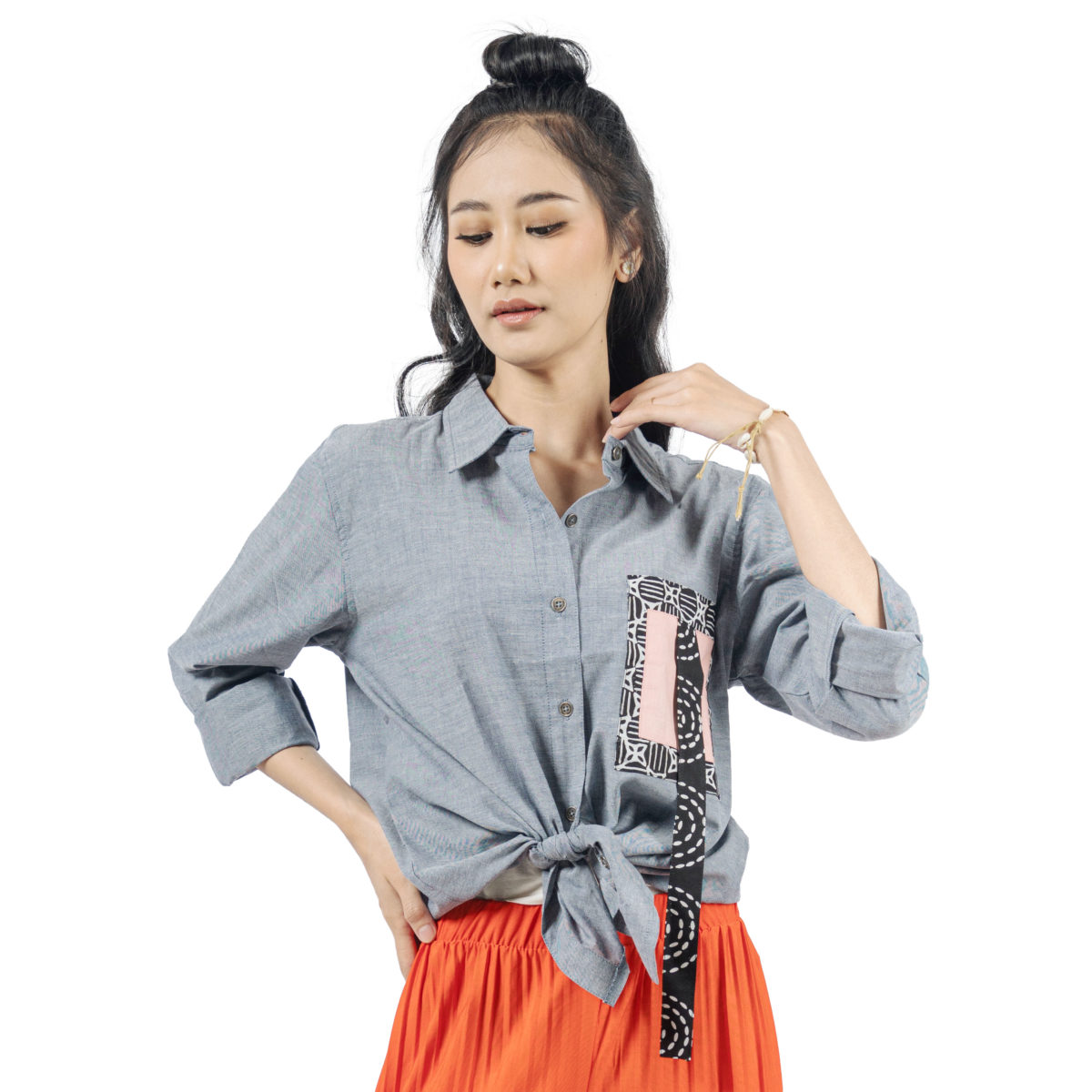 Leena Blouse Grey