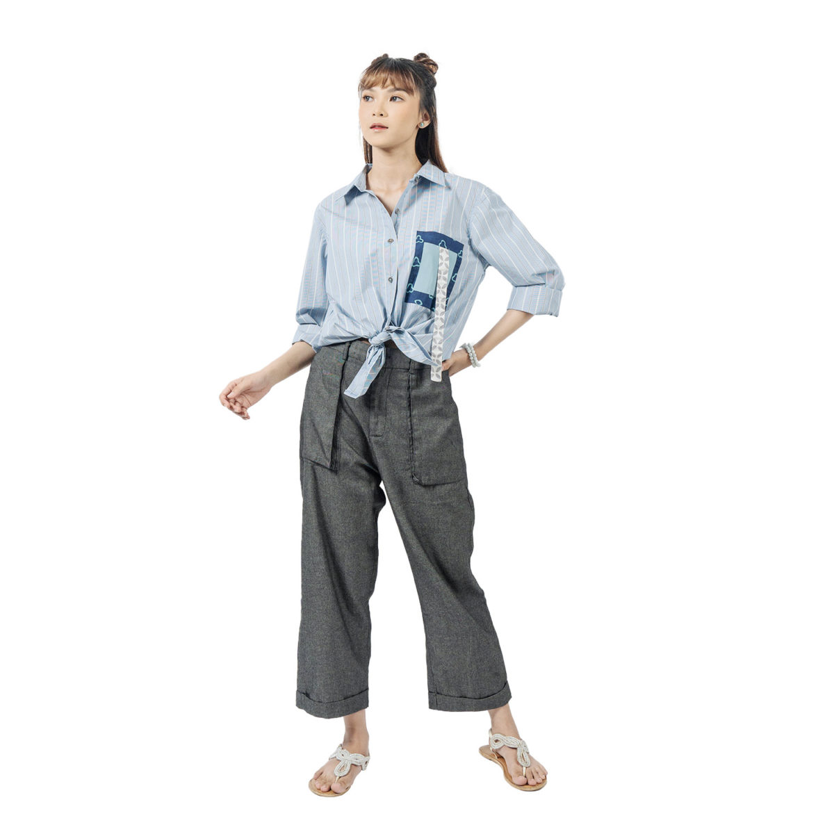 Leena Blouse Blue - Image 4