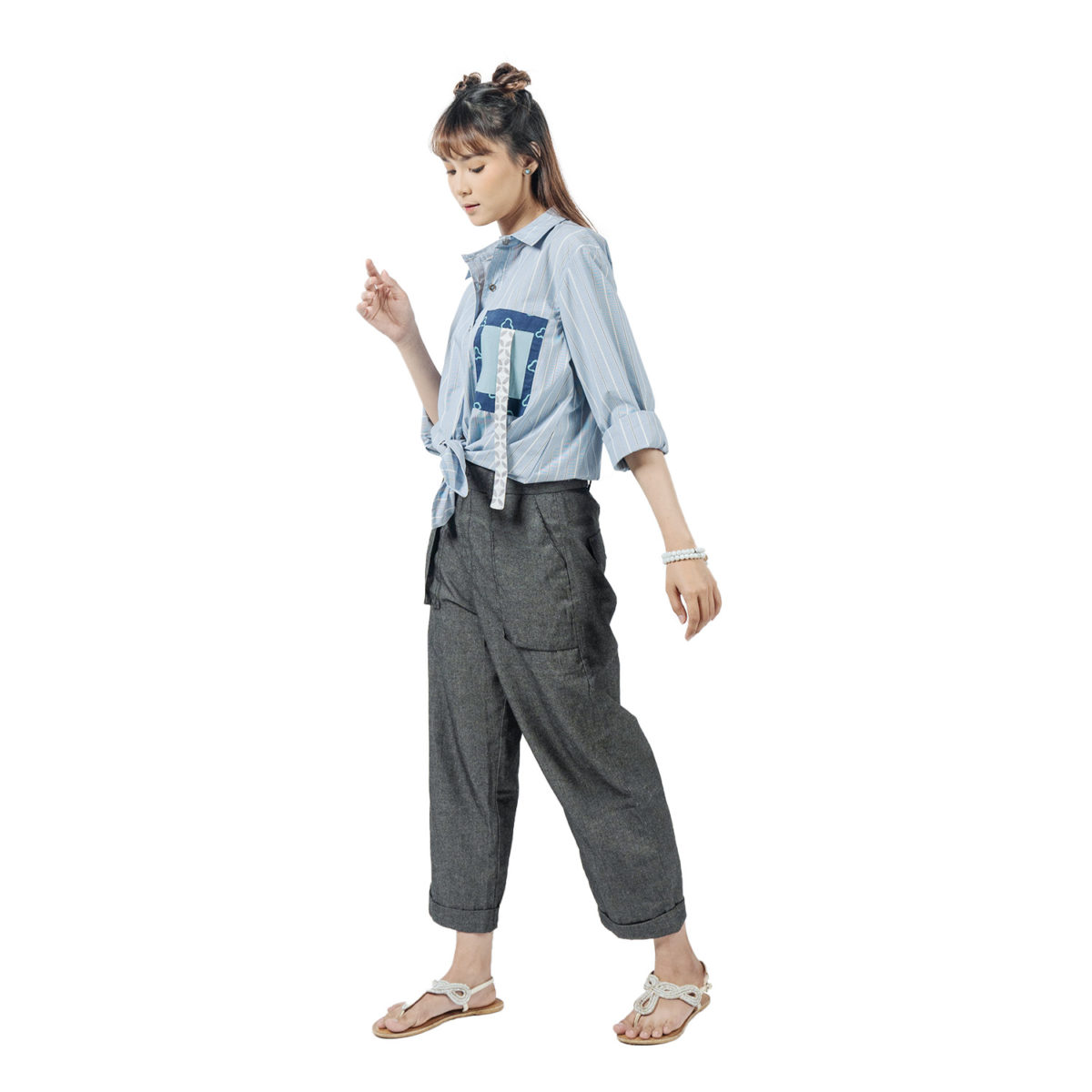 Leena Blouse Blue - Image 5
