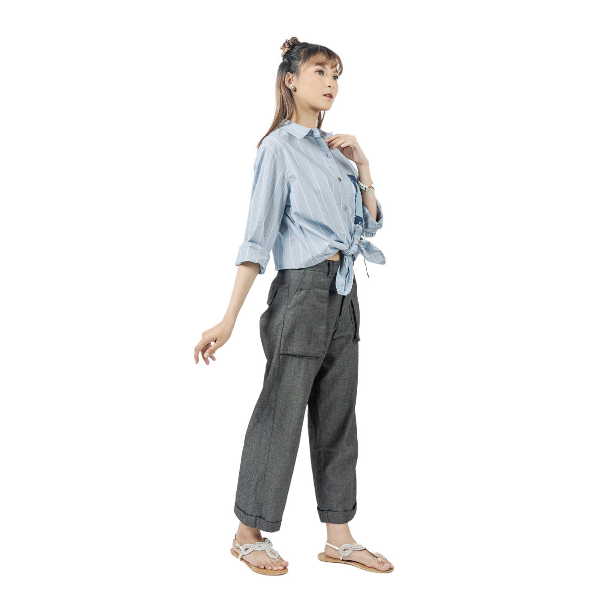 Leena Blouse Blue - Image 3