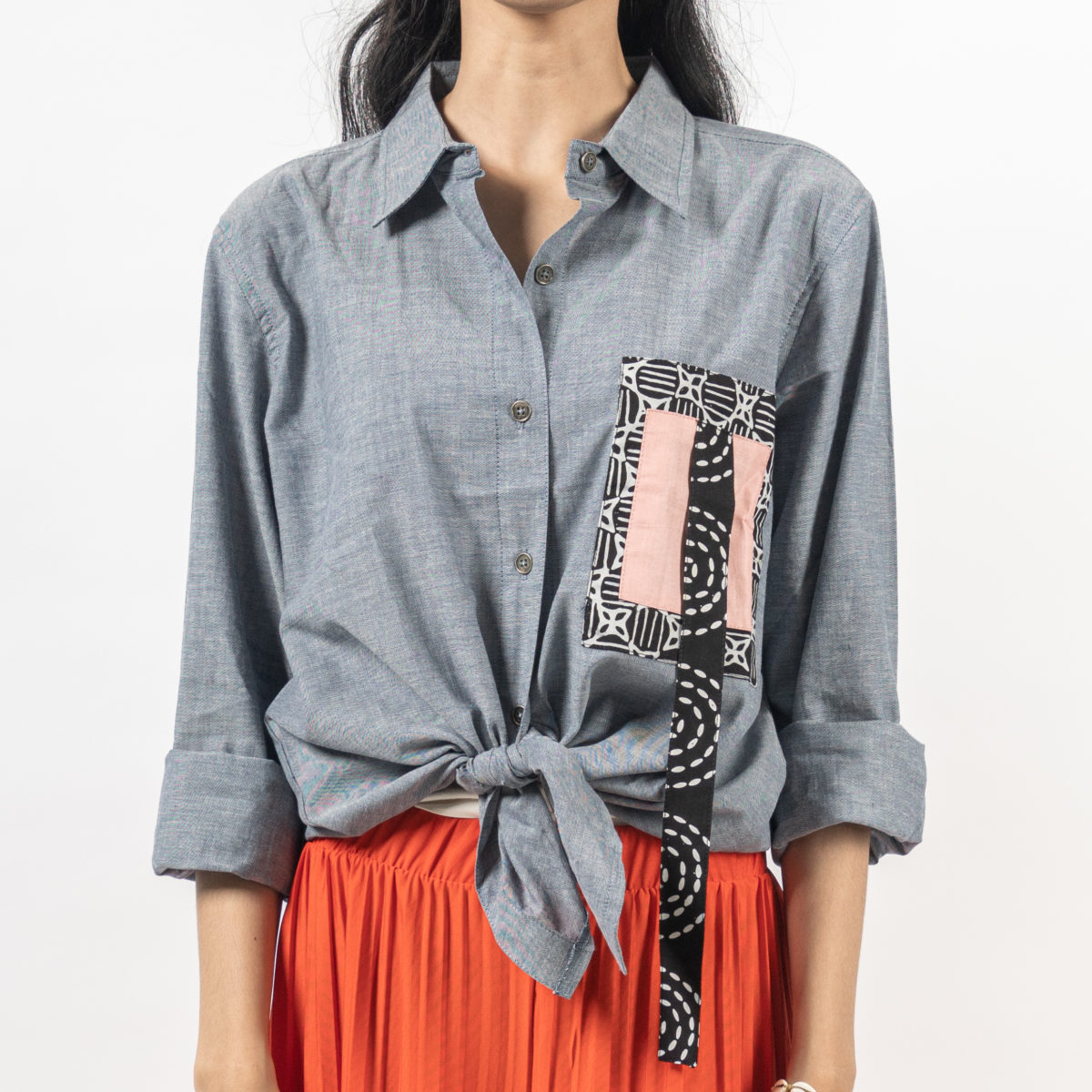 Leena Blouse Grey - Image 2