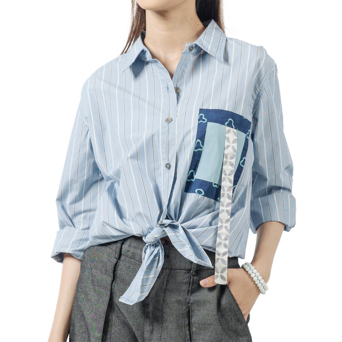 Leena Blouse Blue - Image 2