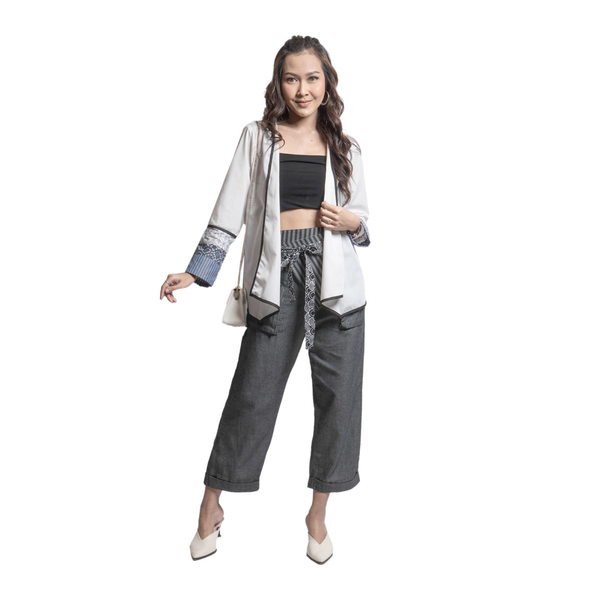 College Blazer White - Image 4