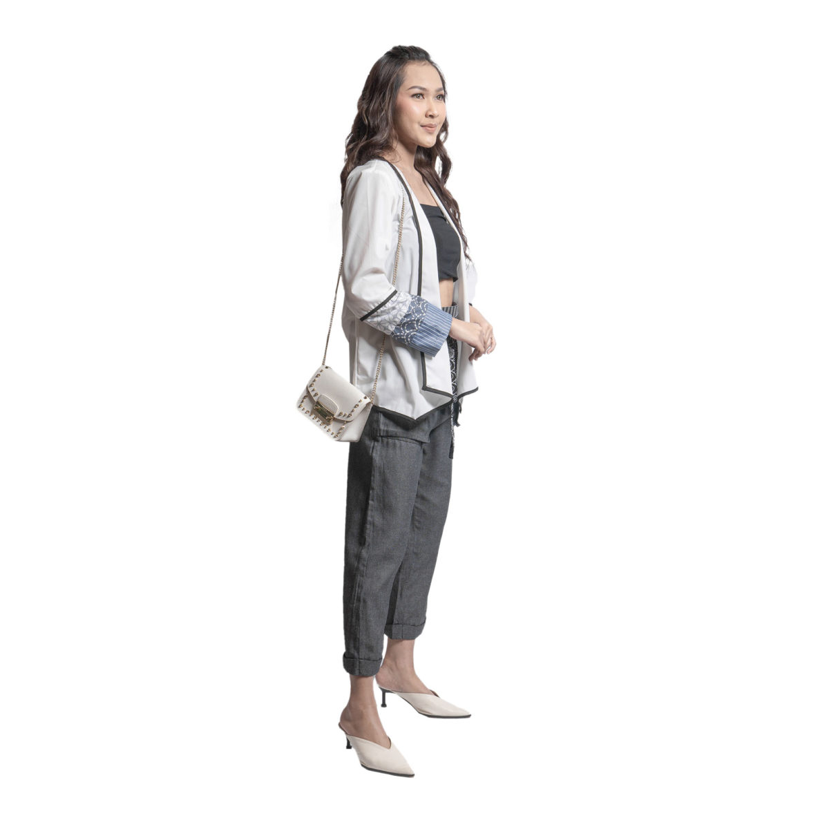 College Blazer White - Image 3