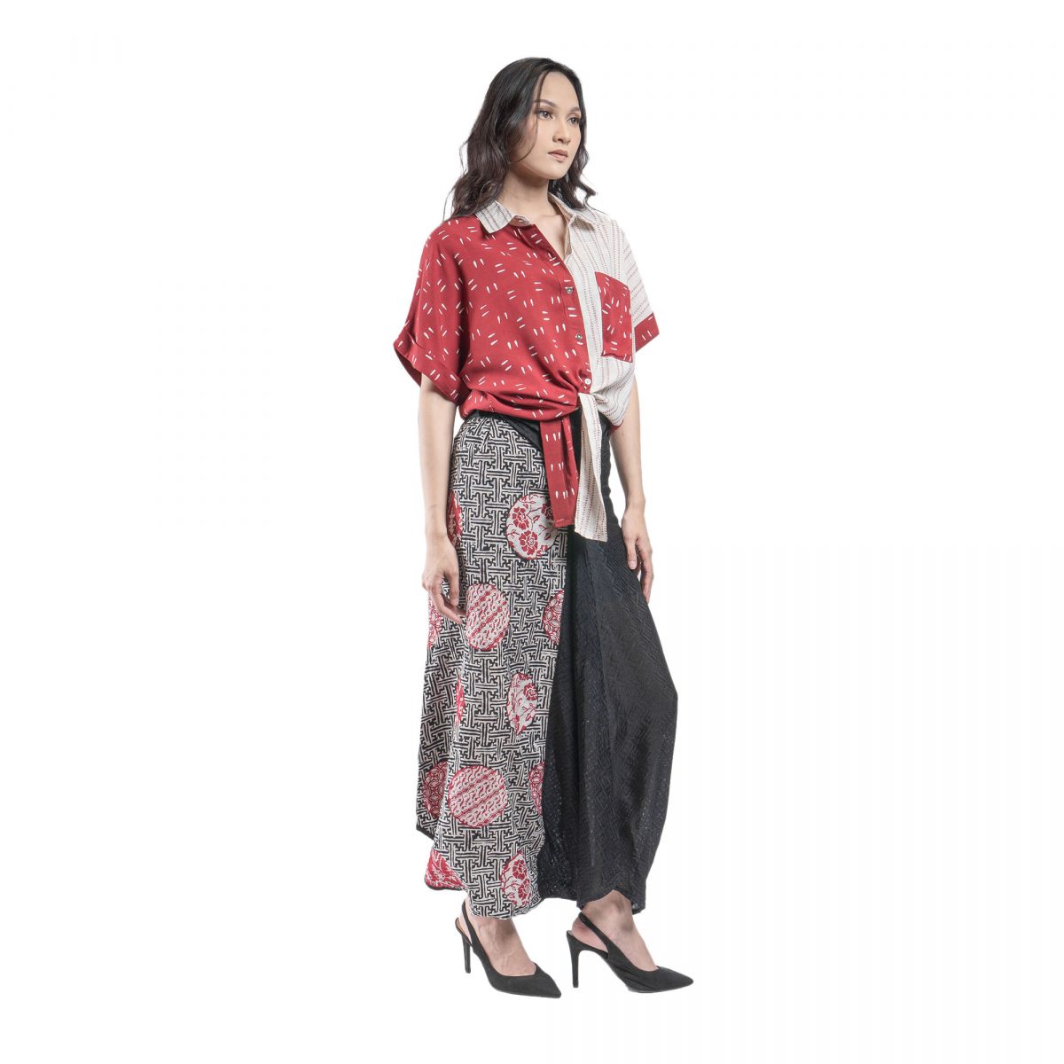 Esther Shirt Red White - Image 4