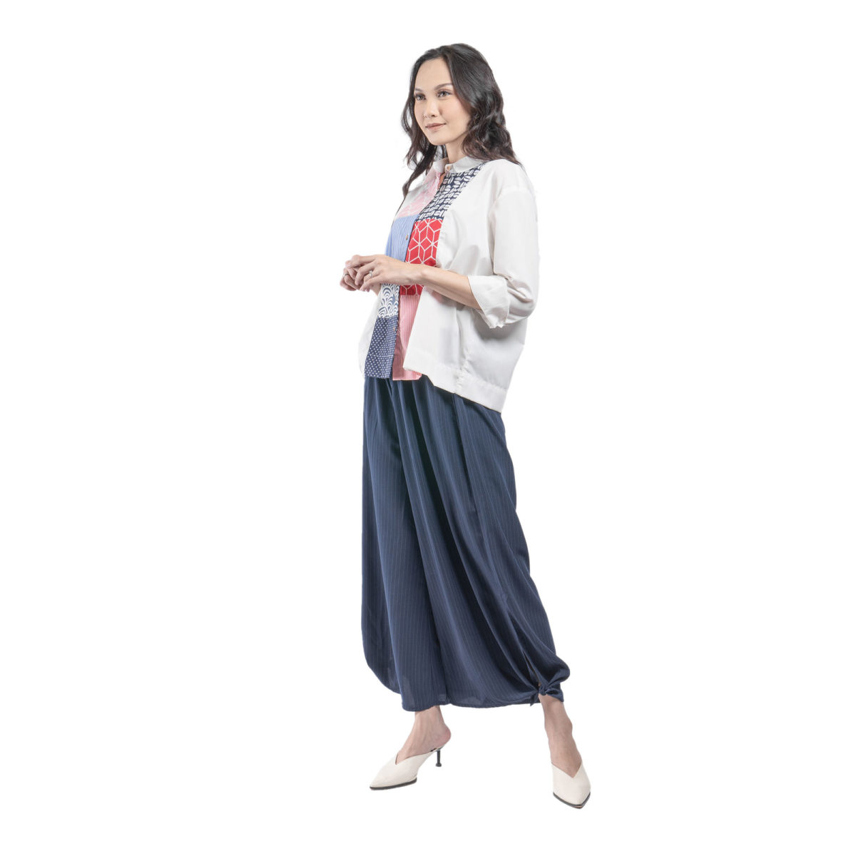 Gracia Pants Stripe Navy - Image 4