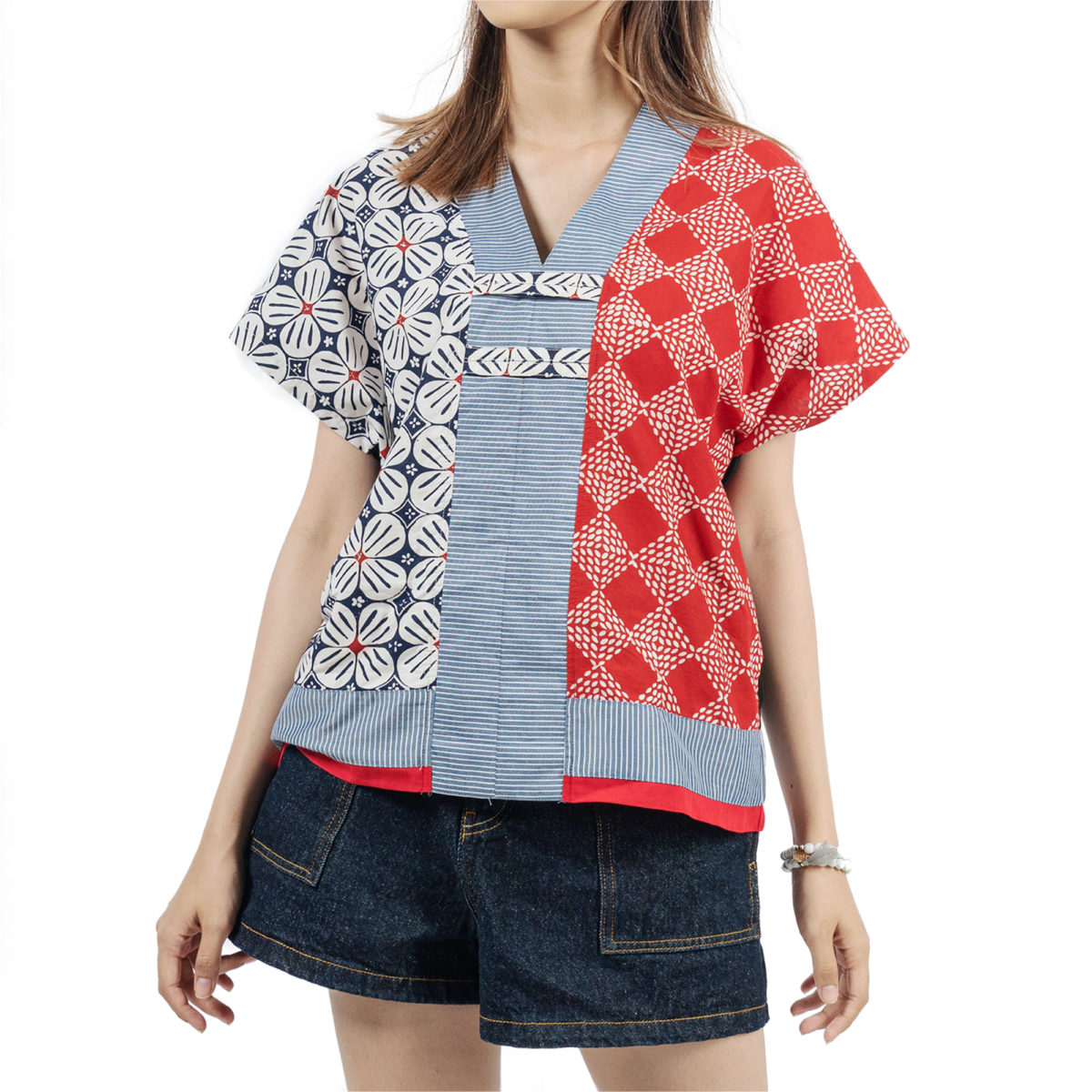Inara Blouse Multi Color Red - Image 2