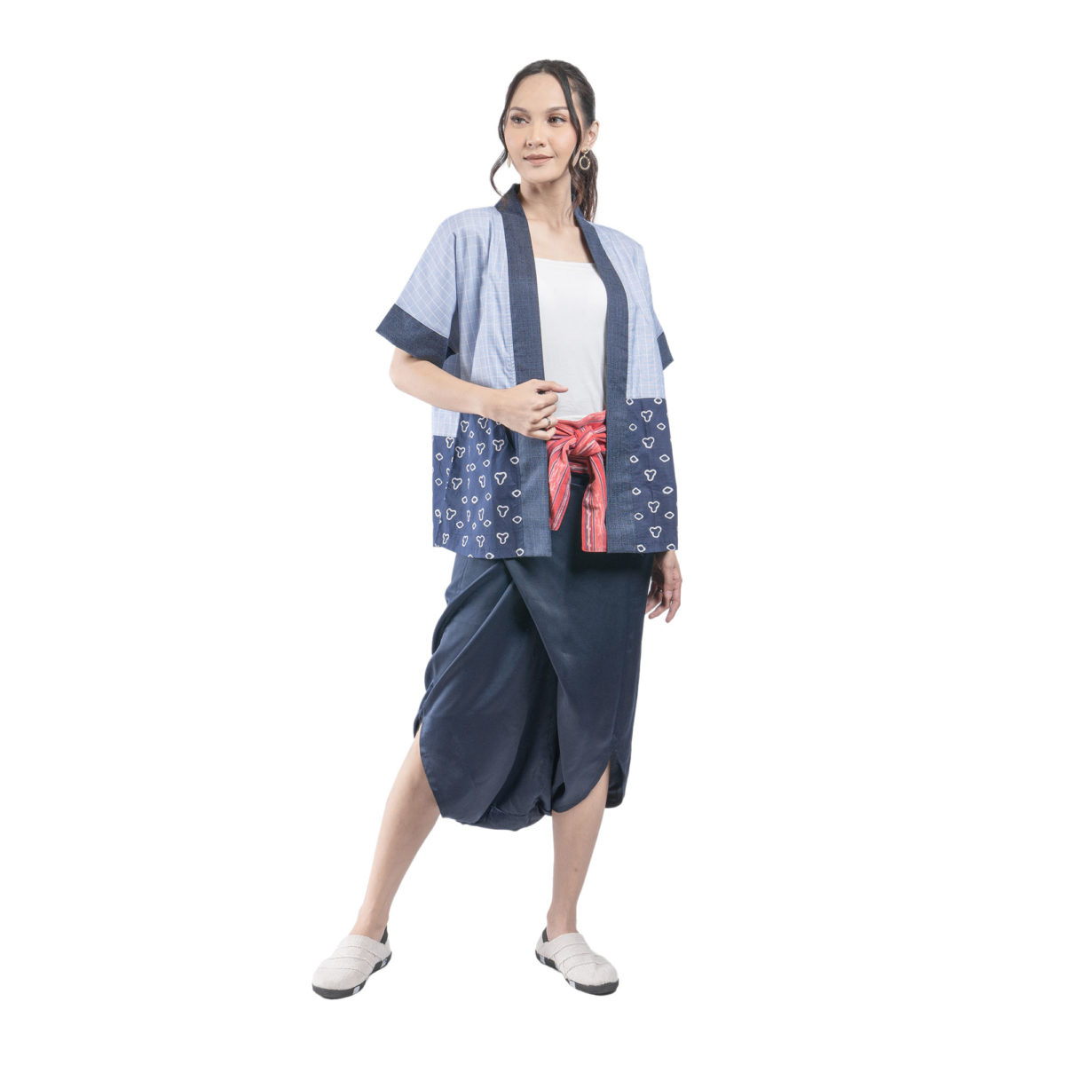 Marbella Blazer Navy Cream - Image 4