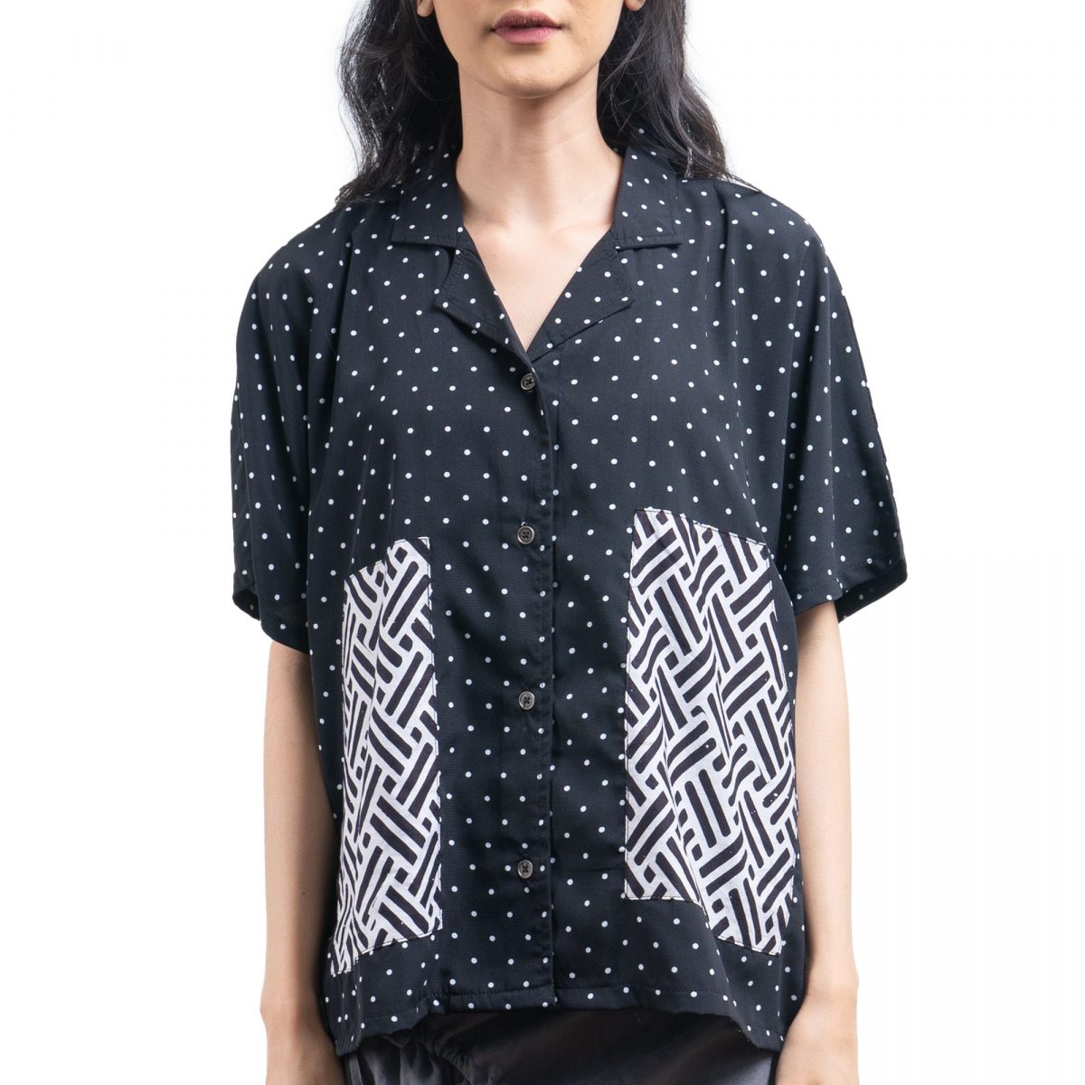 Loria 2 Shirt Black Polkadot - Image 2