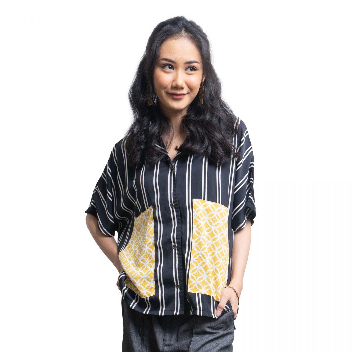 Loria 2 Shirt Stripe Black