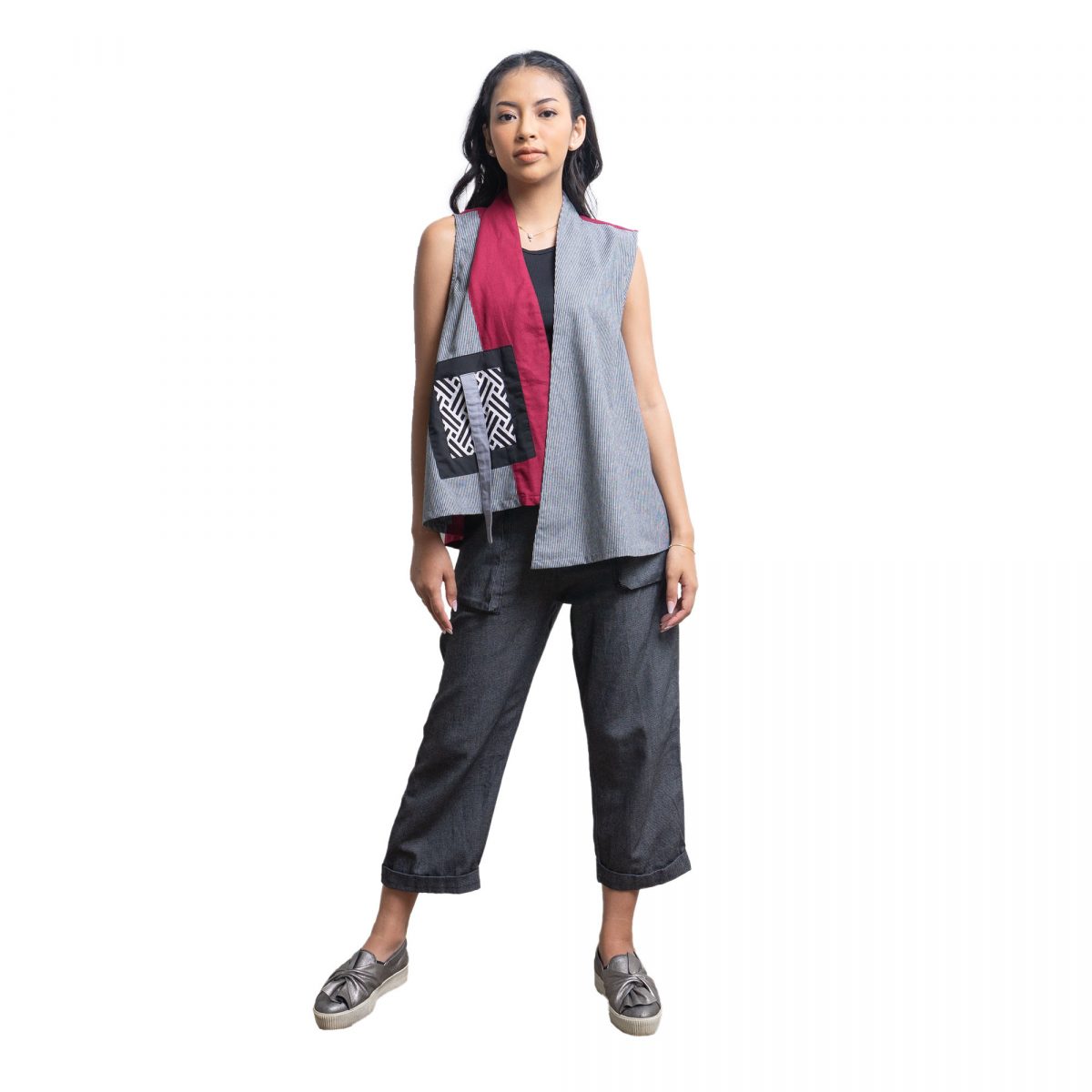 Zoe Outer Black Red - Image 4