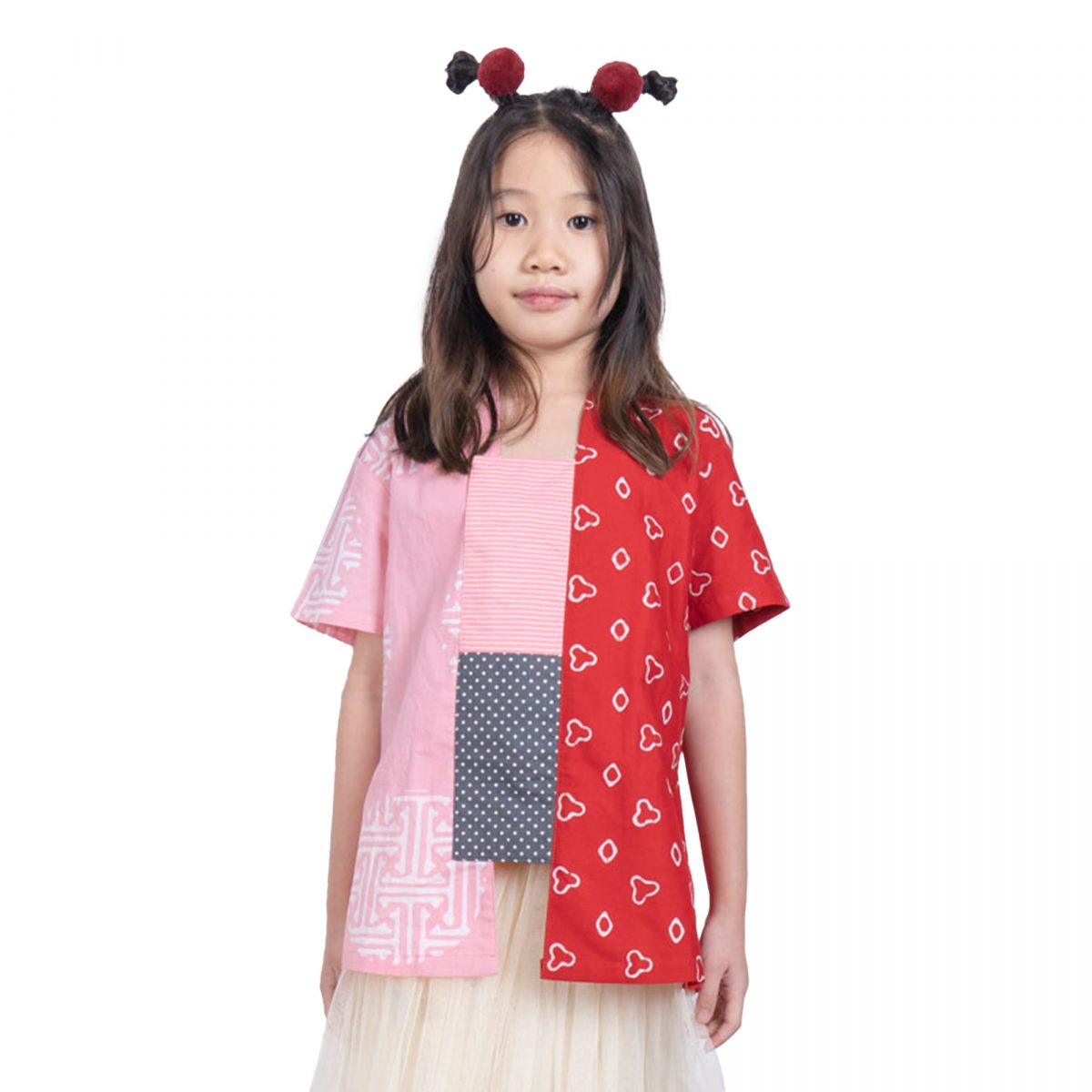 Sheisha Blouse Kids Red Pink
