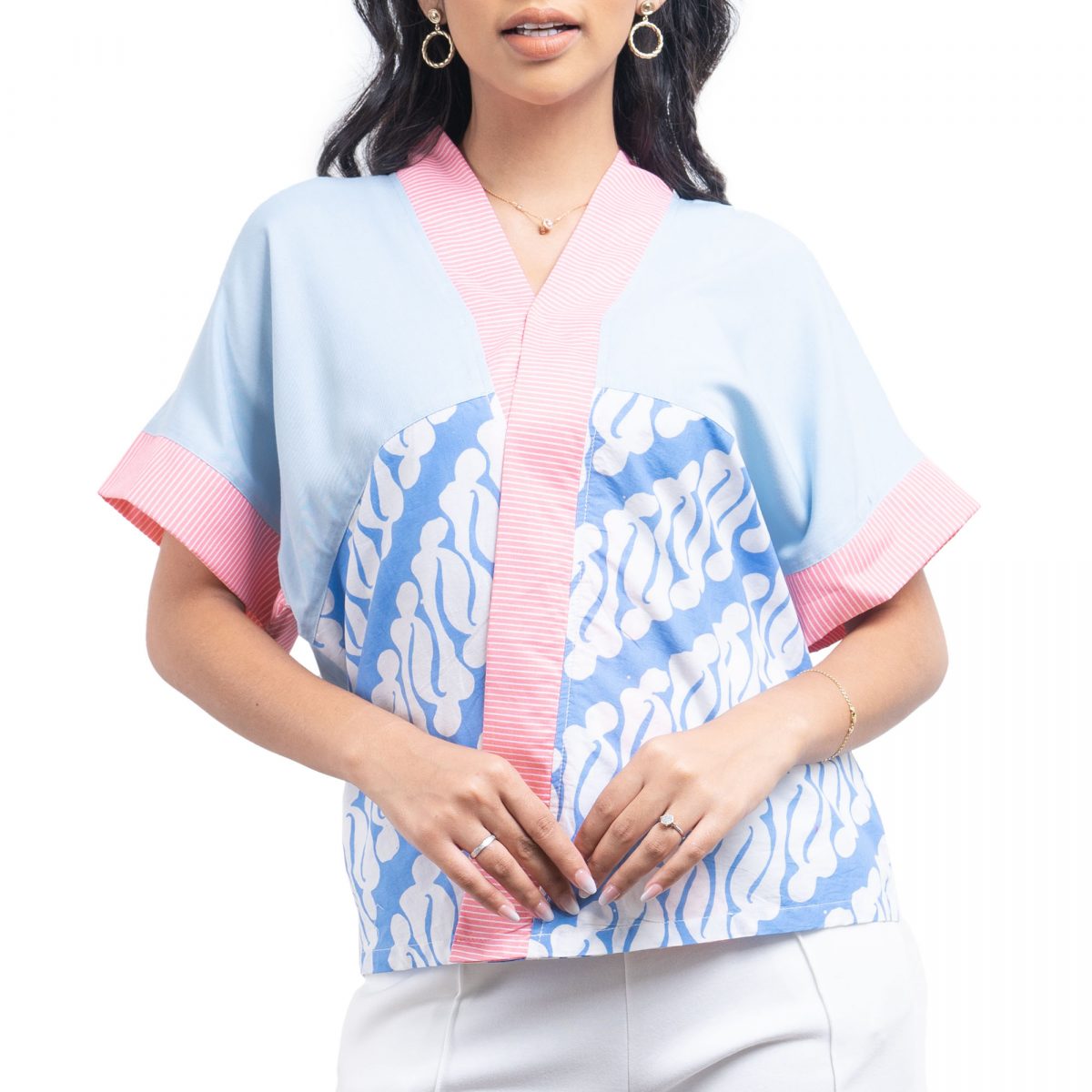 Celine Blouse Sky Blue - Image 2