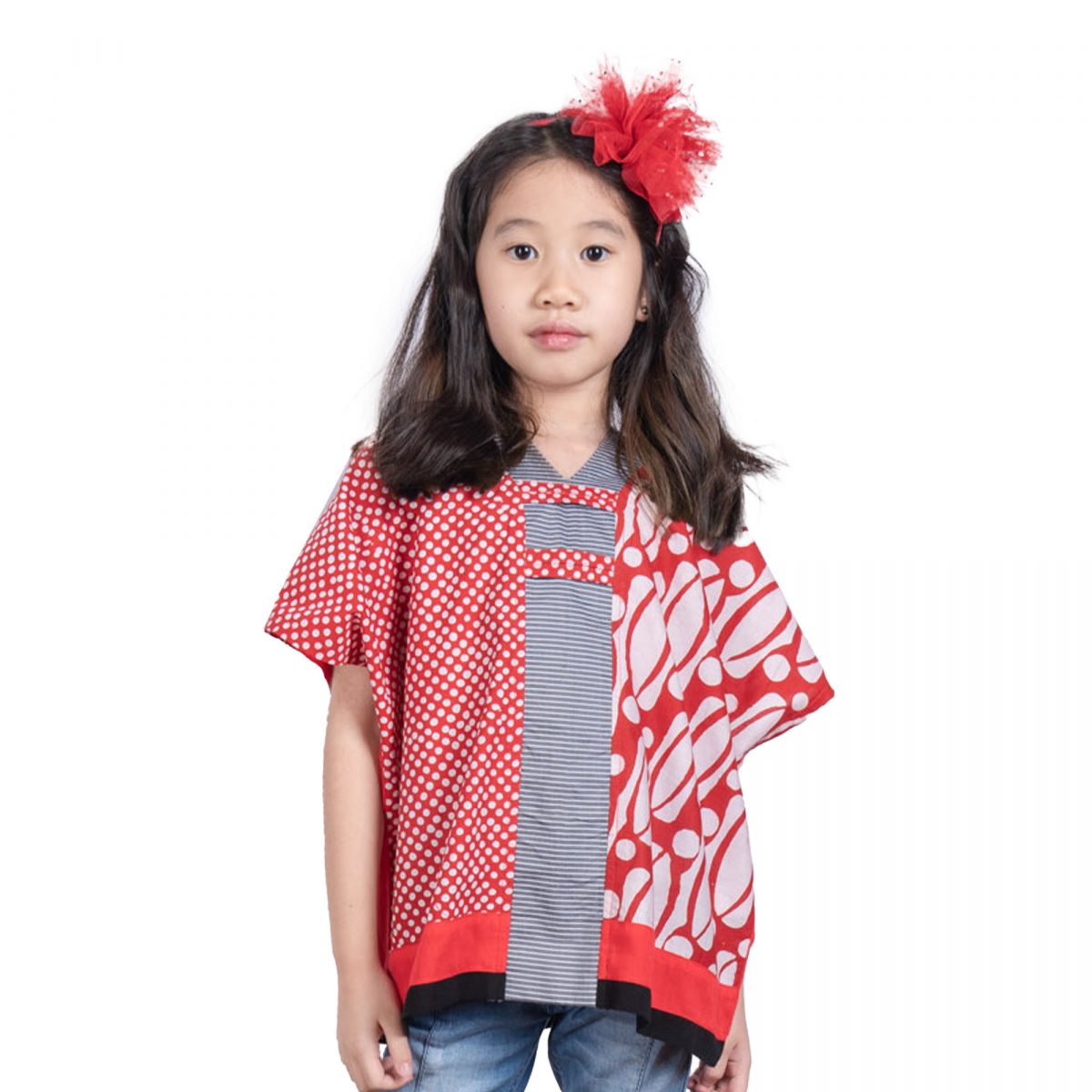 Inara Blouse Kids Parang Red