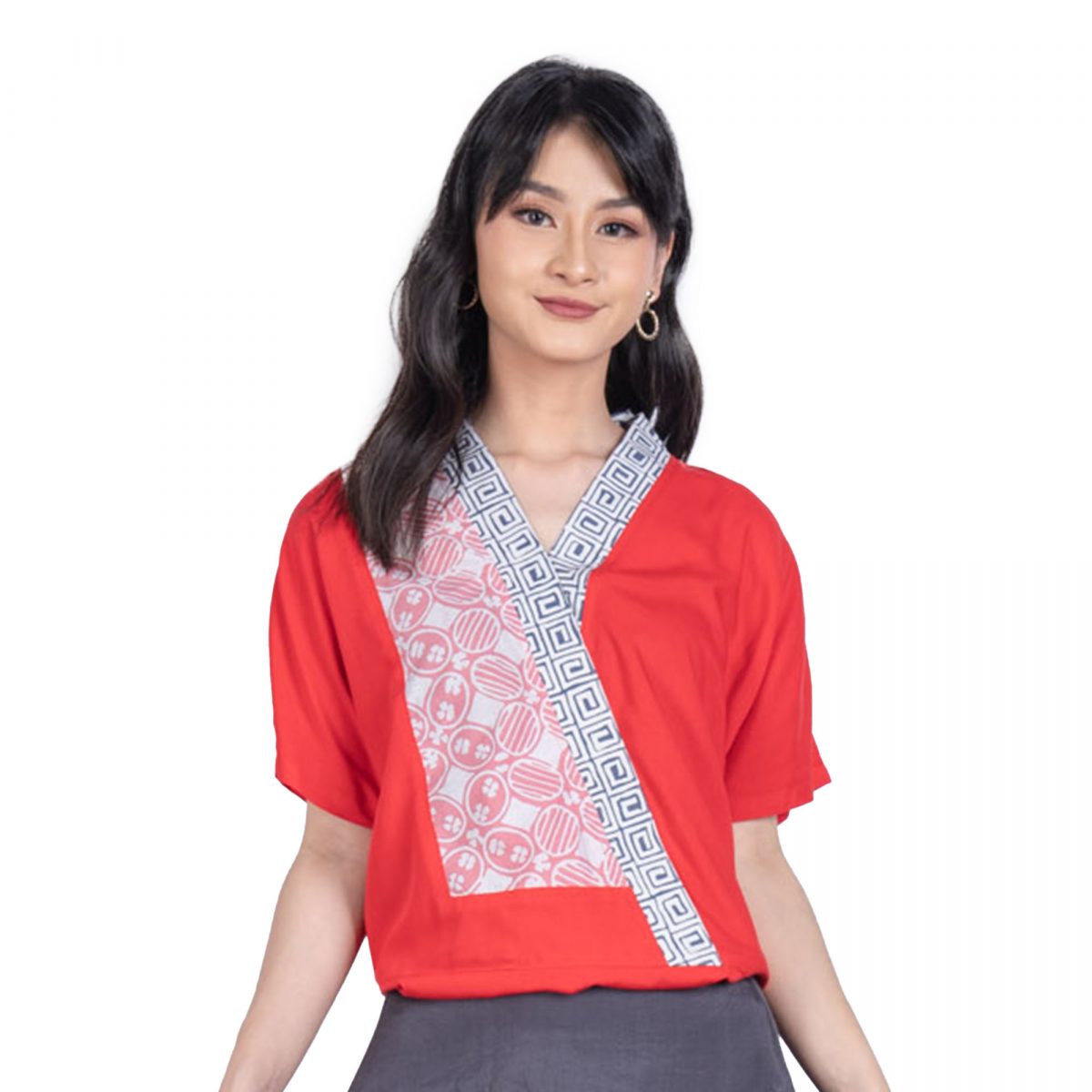 Athena Blouse Red
