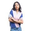Rosalind Blouse Maze Pink Navy