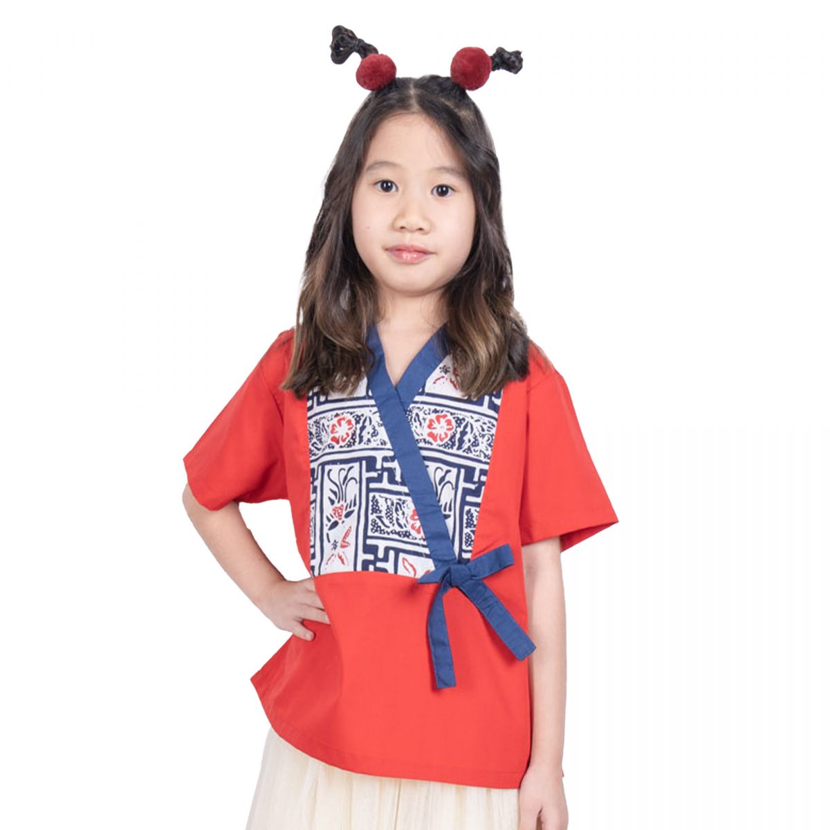 Rose Blouse Kids Navy