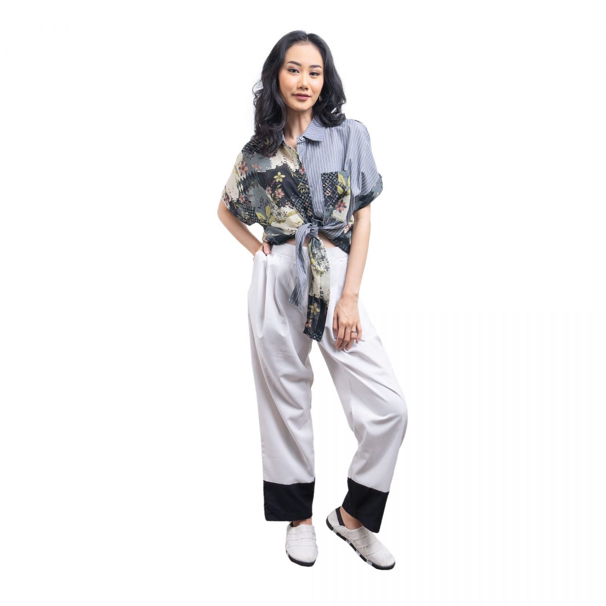 Esther Shirt Stripe Black - Image 6