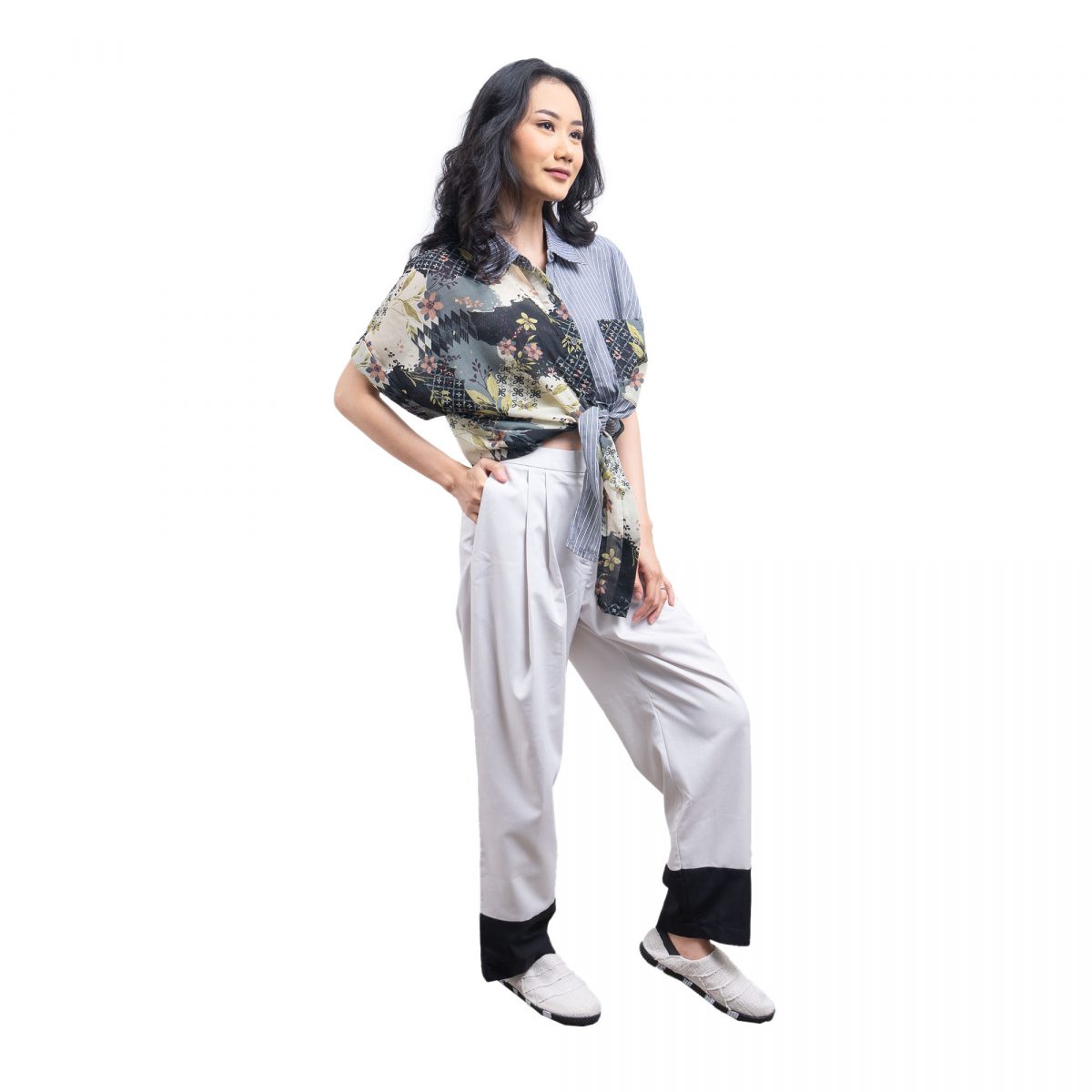 Esther Shirt Stripe Black - Image 4