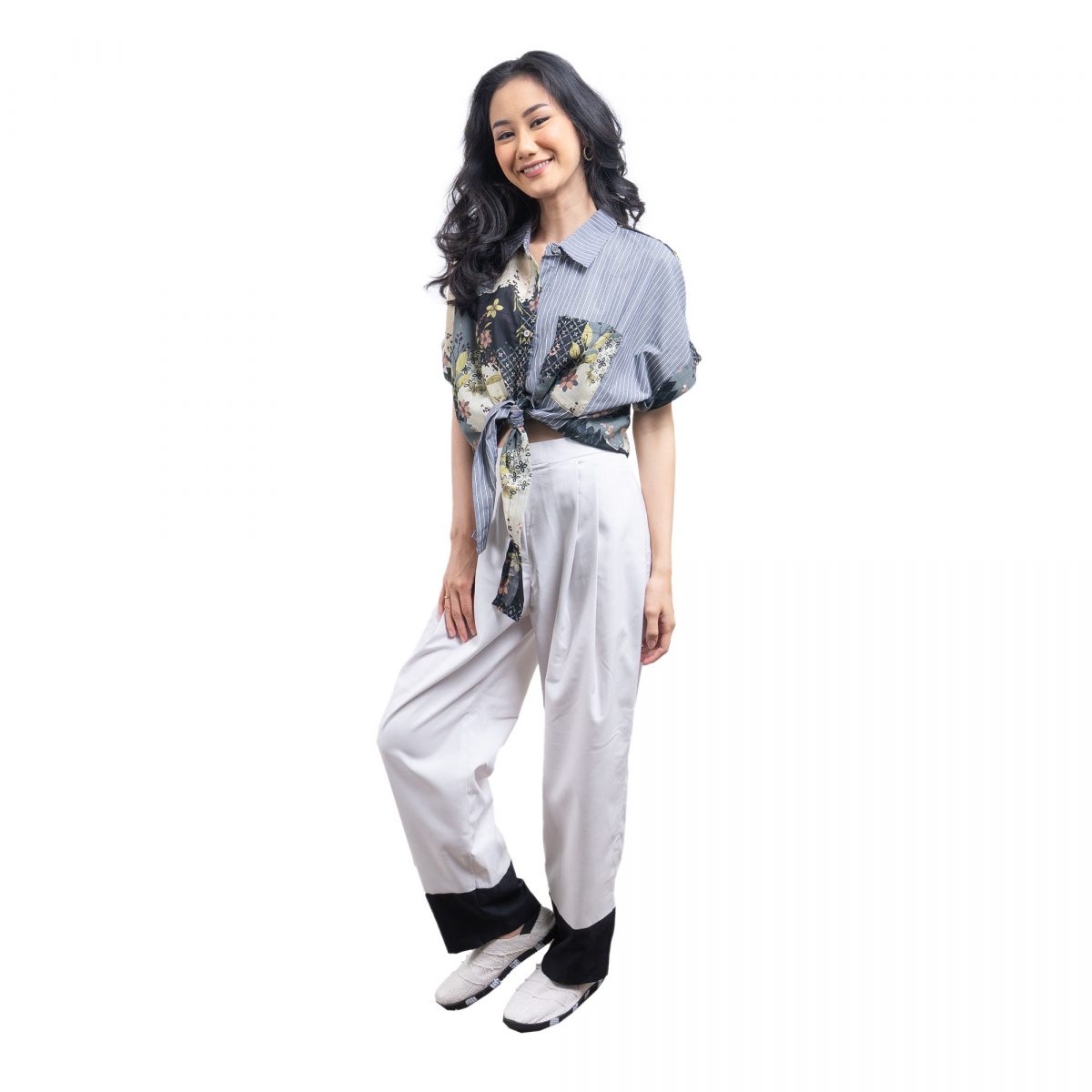 Esther Shirt Stripe Black - Image 3