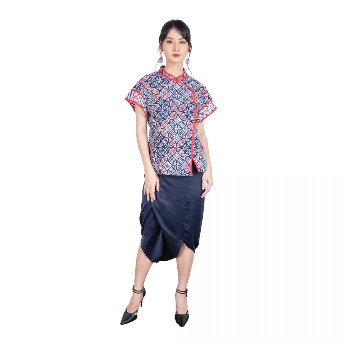 Michelle Blouse Navy - Image 6