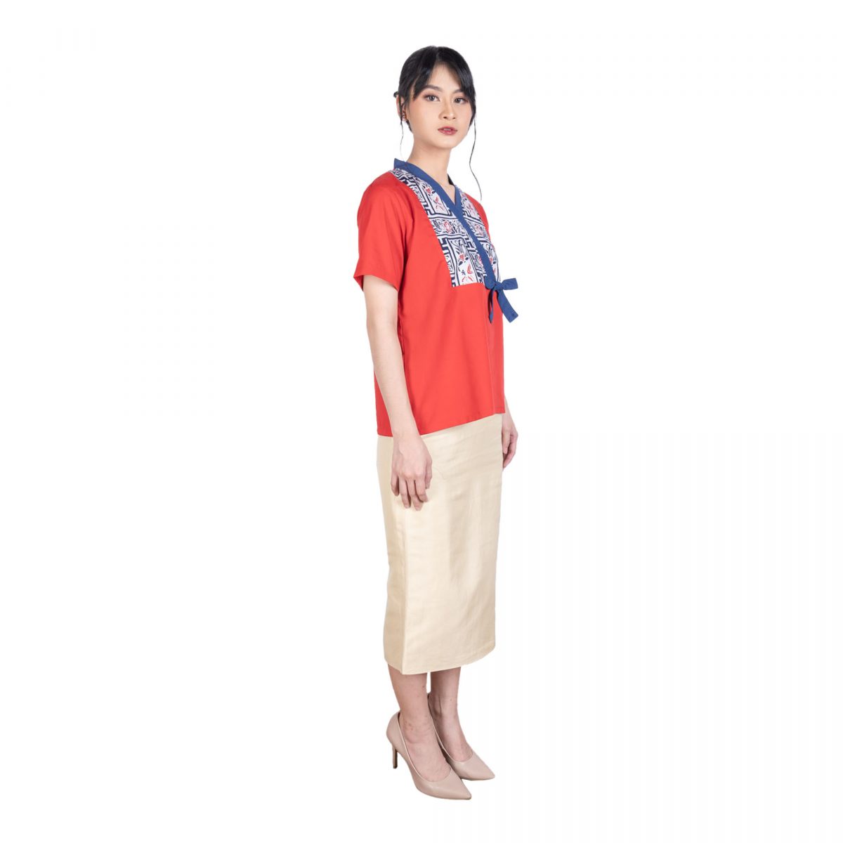 Rose Blouse Navy - Image 4