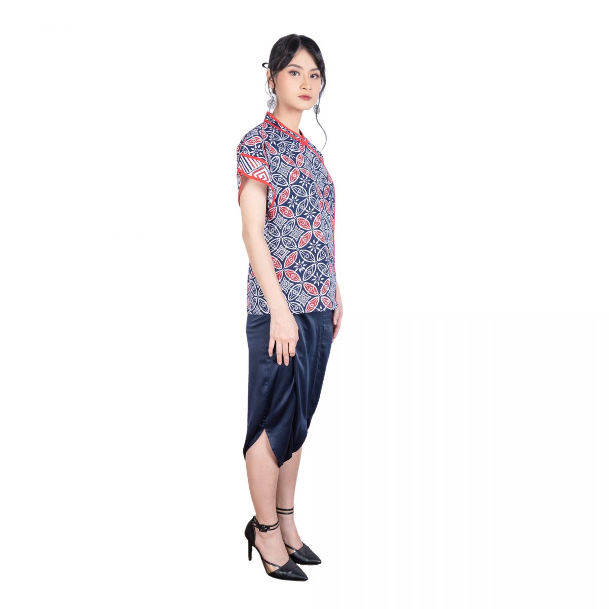 Michelle Blouse Navy - Image 3