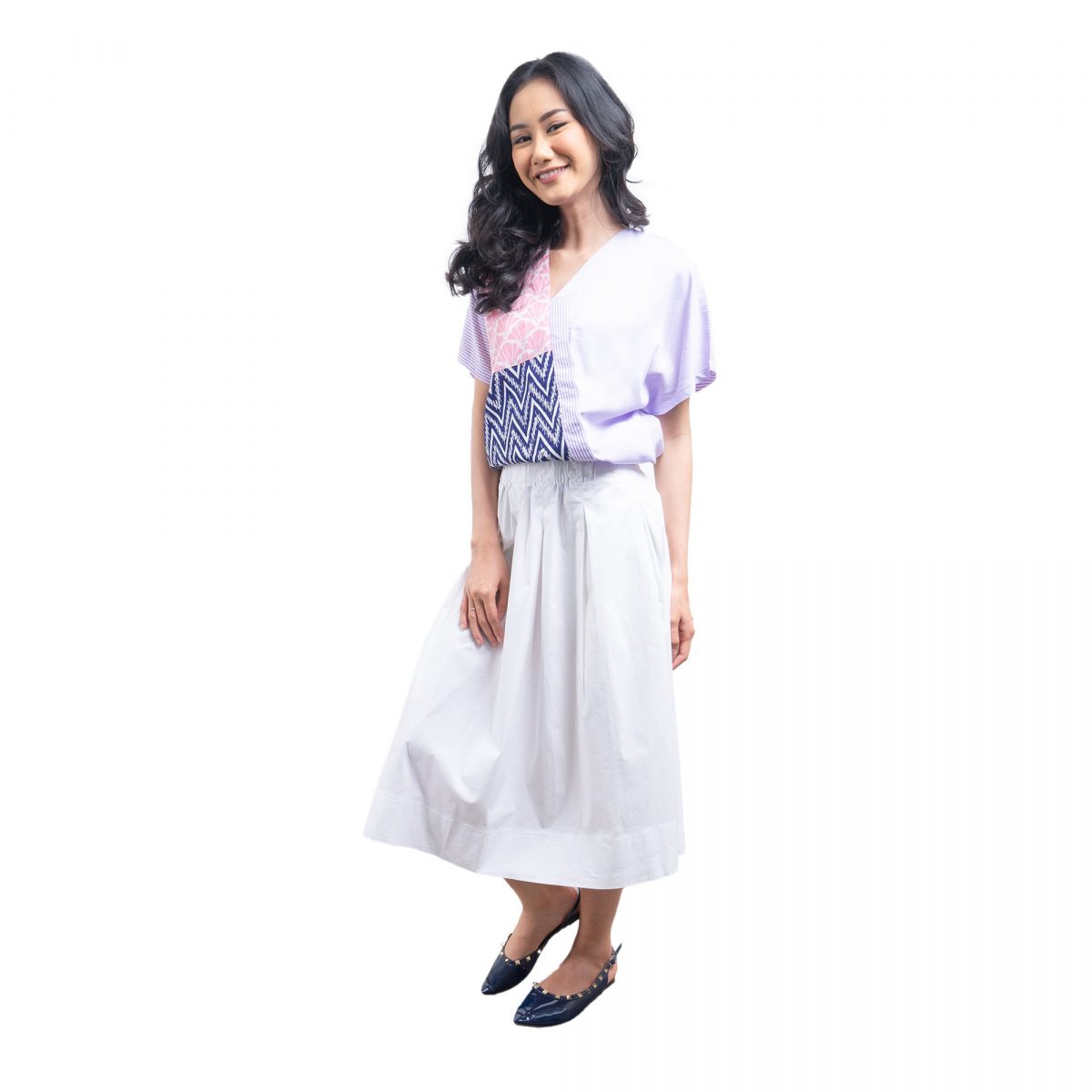 Belle Blouse Purple - Image 3