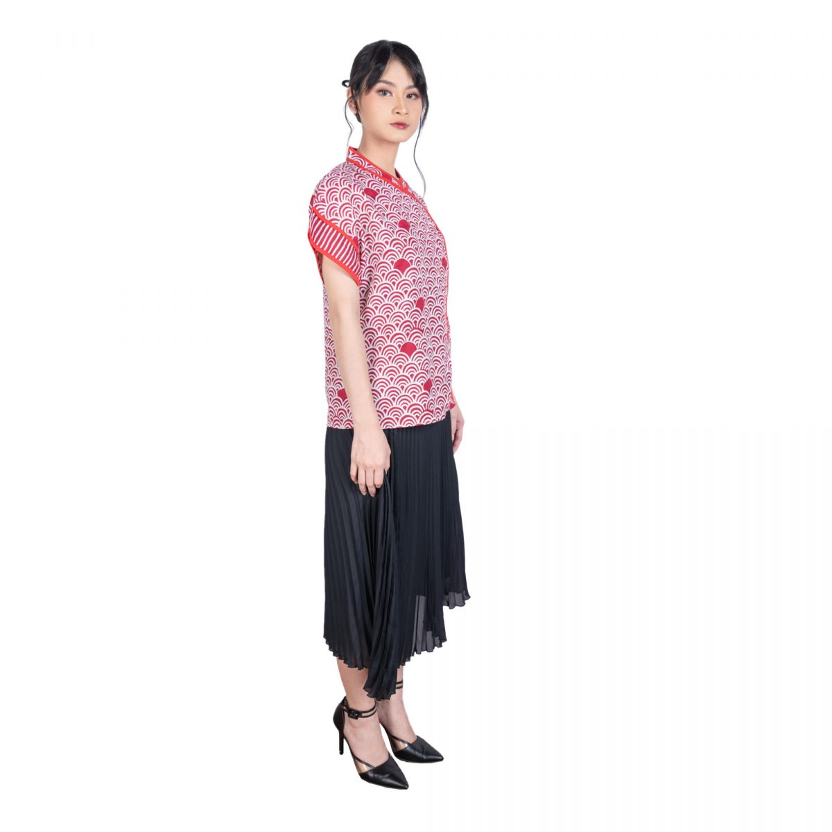 Michelle Blouse Red - Image 3